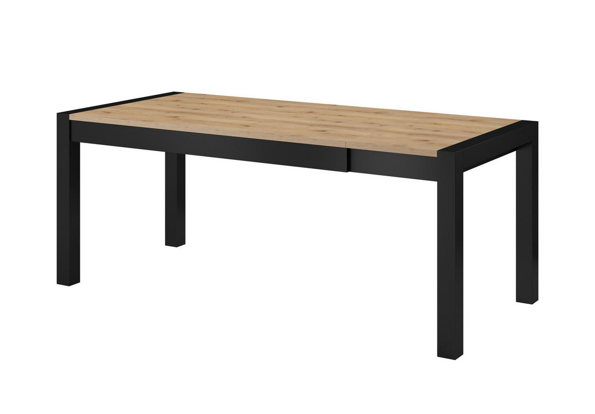 ESSTISCH ATTIVO Ausziehbar 160 - 240 / 90 x 79 cm - Schwarz, Holz (160/90/79cm) - MASSENO