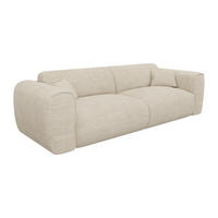 SOFA 4-Sitzer mit Matratze - Cord - Beige - POGNIA - Beige, Textil (236/73/100cm) - Vente-Unique