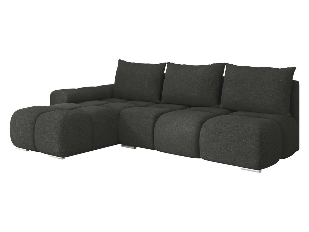 ECKSOFA Bestii, Seite: Links - Schwarz, Holz/Kunststoff (270/183cm) - MIRJAN24