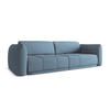 4-SITZER-SOFA Chenille Stoff Blau - Blau/Blaugrau, Kunststoff/Textil (250/74/105cm) - Makamii