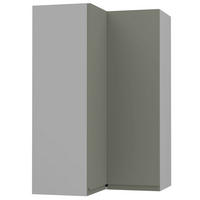 ECKHÄNGESCHRANK Avellino W14/60 Grau / Reed Green Acryl Matt 60 / 60 / 96cm - Grau/Grün, Holz/Holzwerkstoff (60/96/60cm) - Feldmann-Wohnen