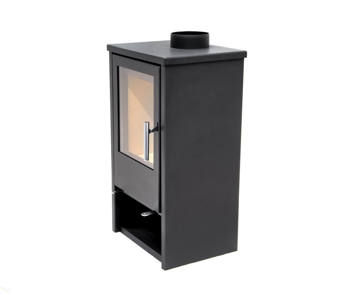 KAMINOFEN conforto Regina, Stahl, schwarz, 8,1 kW - Schwarz, Kunststoff (80/175/120cm) - Conforto