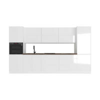 KÜCHENLEERBLOCK – 360 cm – K47-G360 – Velmora – Weiß – ohne E-Geräte - Weiß, Holzwerkstoff (360/212/60cm) - ROYAL24_MARKT