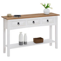 KONSOLENTISCH CAMPO - Weiß/Braun, Holz (32/122/73cm) - CARO-Möbel