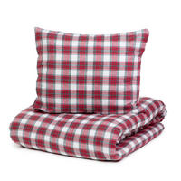 BETTWÄSCHE Nilsa rot Flanell 160/200 cm - Multicolor, Textil (160/200cm) - Homla