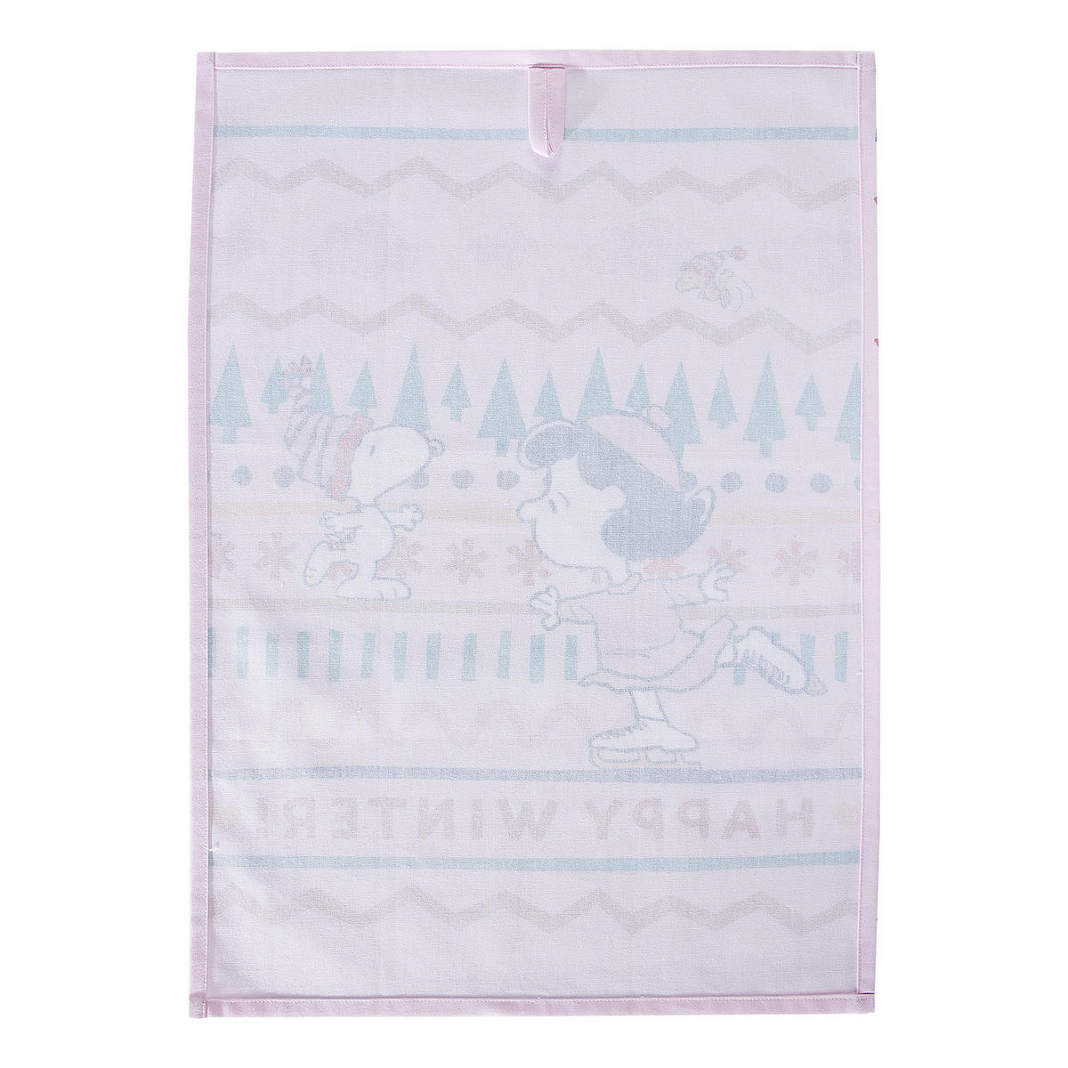 GESCHIRRTUCH Peanuts Schlittschuh - Weiß, Textil (38/54cm) - Butlers