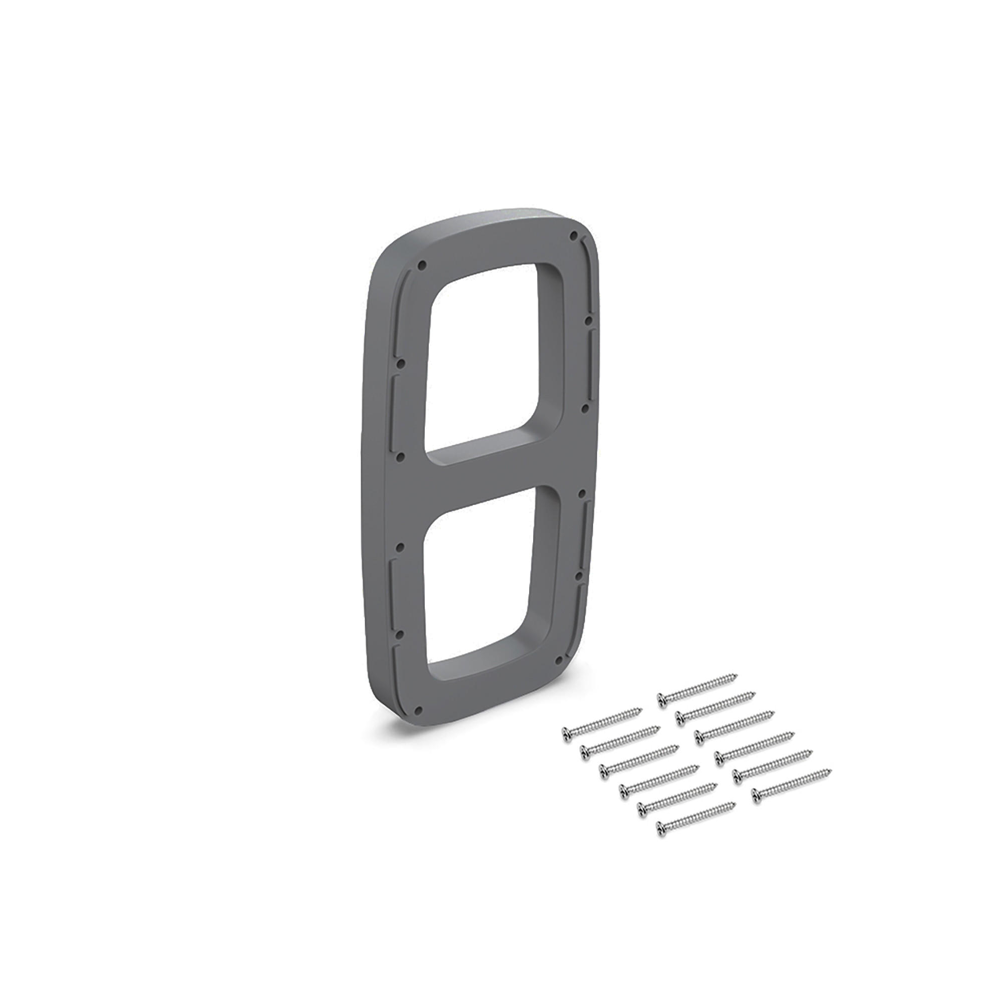 SEITENEINSÄTZE für Sling Side Shelf Hanger Side Panel Set für Sling Garderobenbügel, Kunststoff, Titankunststoff - Titanfarben, Kunststoff (14/5/26cm) - EMUCA