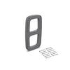 SEITENEINSÄTZE für Sling Side Shelf Hanger Side Panel Set für Sling Garderobenbügel, Kunststoff, Titankunststoff - Titanfarben, Kunststoff (14/5/26cm) - EMUCA