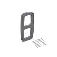 SEITENEINSÄTZE für Sling Side Shelf Hanger Side Panel Set für Sling Garderobenbügel, Kunststoff, Titankunststoff - Titanfarben, Kunststoff (14/5/26cm) - EMUCA