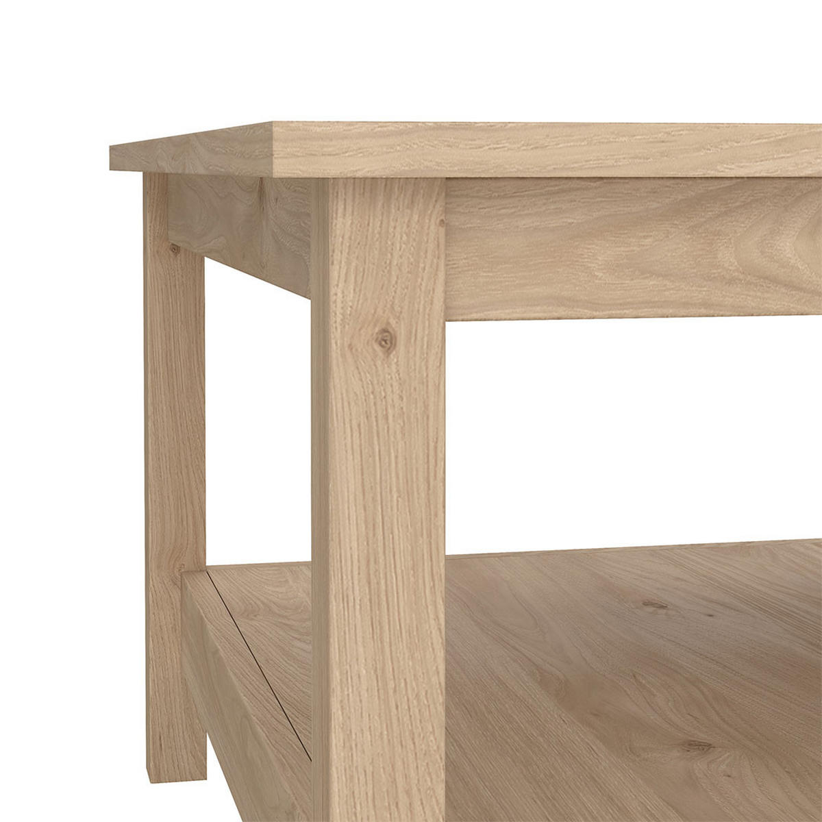 COUCHTISCH, Madrid, Eiche, Spanplatte foliert, 81 x 81 x 45 cm - Eichefarben, Holzwerkstoff (81/81/45cm) - ebuy24