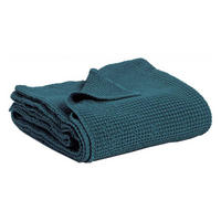 BETTÜBERWURF Maia topasblau 260 x 260 cm - Blau, Textil (260/260cm) - Vivaraise