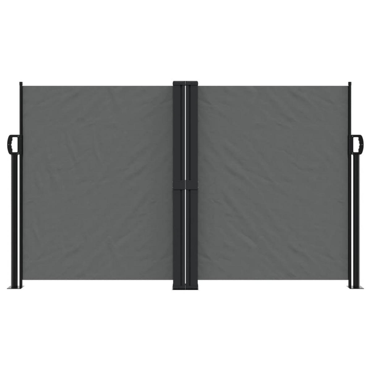 SEITENMARKISE Ausziehbar Anthrazit 140x1000 cm - Silberfarben, Metall (1000/140cm) - furnicato