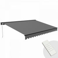 MARKISE elektrisch, Grau - Grau, Metall (300/1/400cm) - Oviala