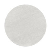 TEPPICH Kurzflor waschbar Unifarben Wohnzimmer schmutzabweisend Silber Rund 200D - Silberfarben, Textil (200/200cm) - KADIMA DESIGN