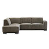 3,5-SITZER-ECKSOFA mit ecke auf der linke Seite aus Stoff, taupe - Taupe, Textil (274/205cm) - Giga Meubel