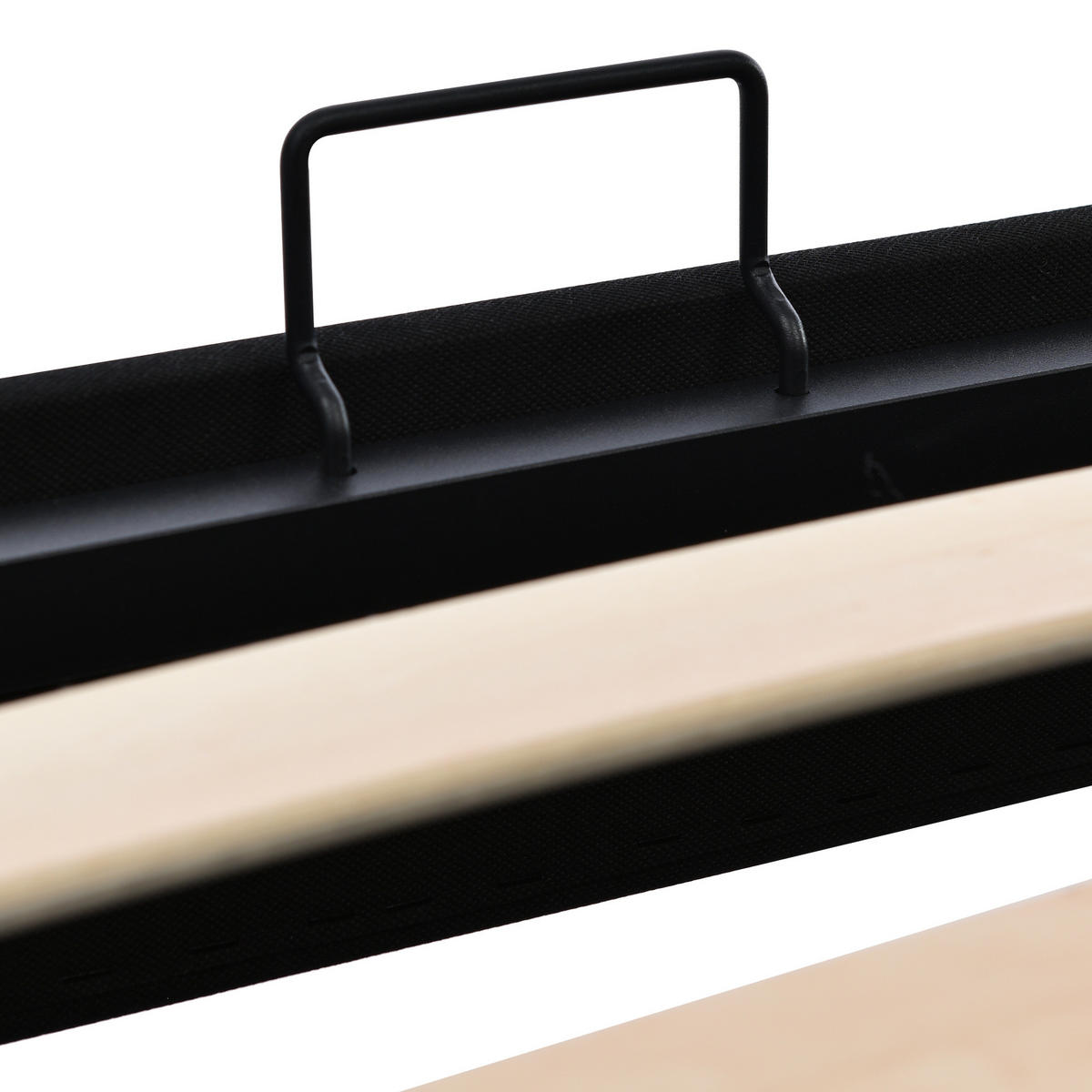 POLSTERBETT mit Bettkasten 90x200 cm Baumwolle Light Grey - Hellgrau, Metall (90/200cm) - Meubliv