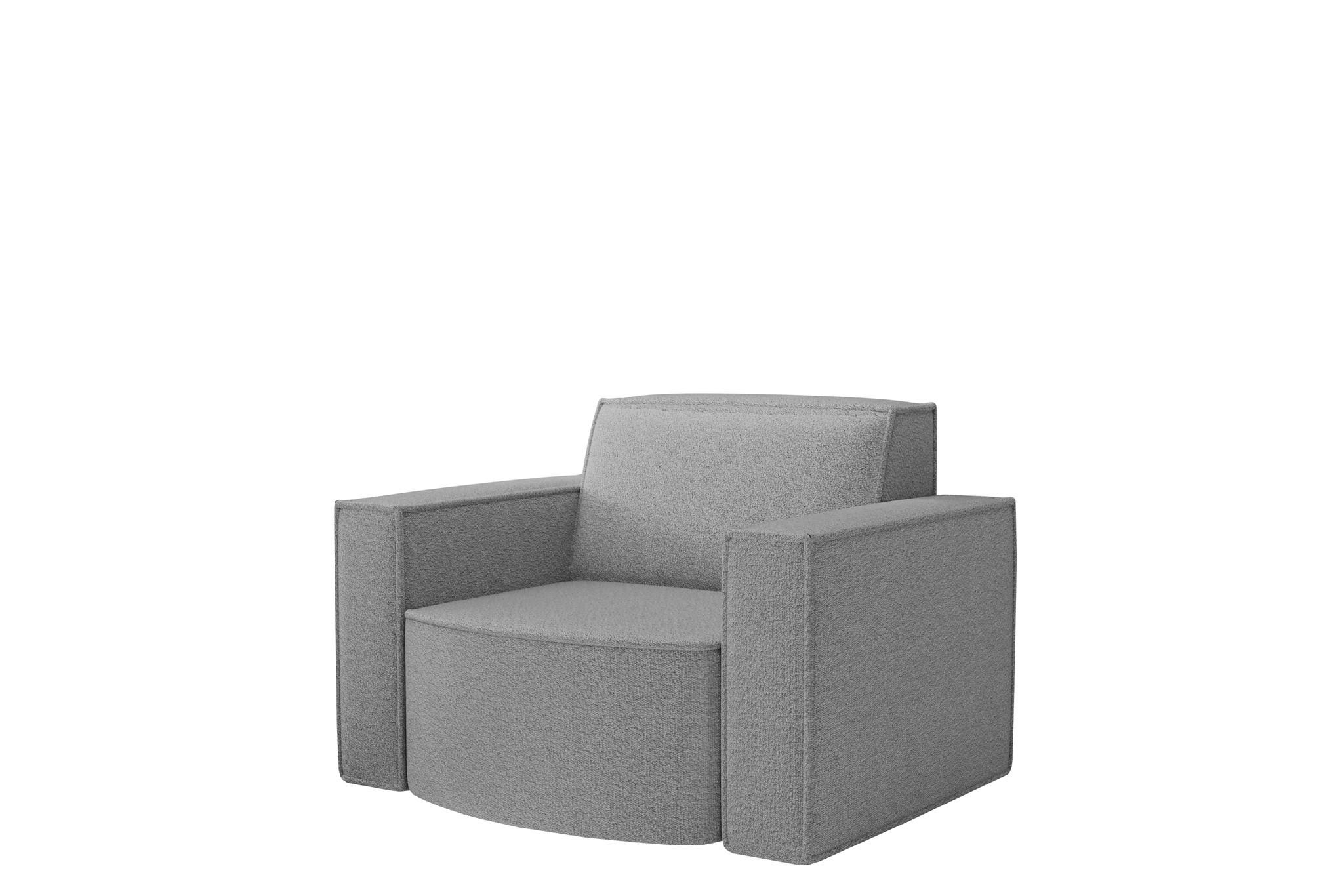 SESSEL Palma Ascot Bukla - Taupe, Holzwerkstoff/Textil (98/74/89cm) - Fun Möbel