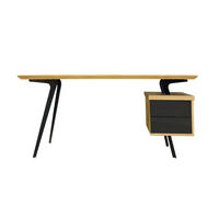 SCHREIBTISCH auf Metallbeinen für Ihr Büro/ Home Office VITA - Eichefarben, Holz (80/160/75cm) - Rawood Furniture