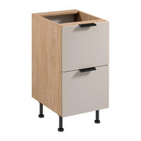 UNTERSCHRANK D45S2 AX – Sorento Beige Sonoma Eiche – Beige / Sonoma Eiche - Beige/Sonoma Eiche, Holzwerkstoff (45/87/52cm) - ROYAL24_MARKT