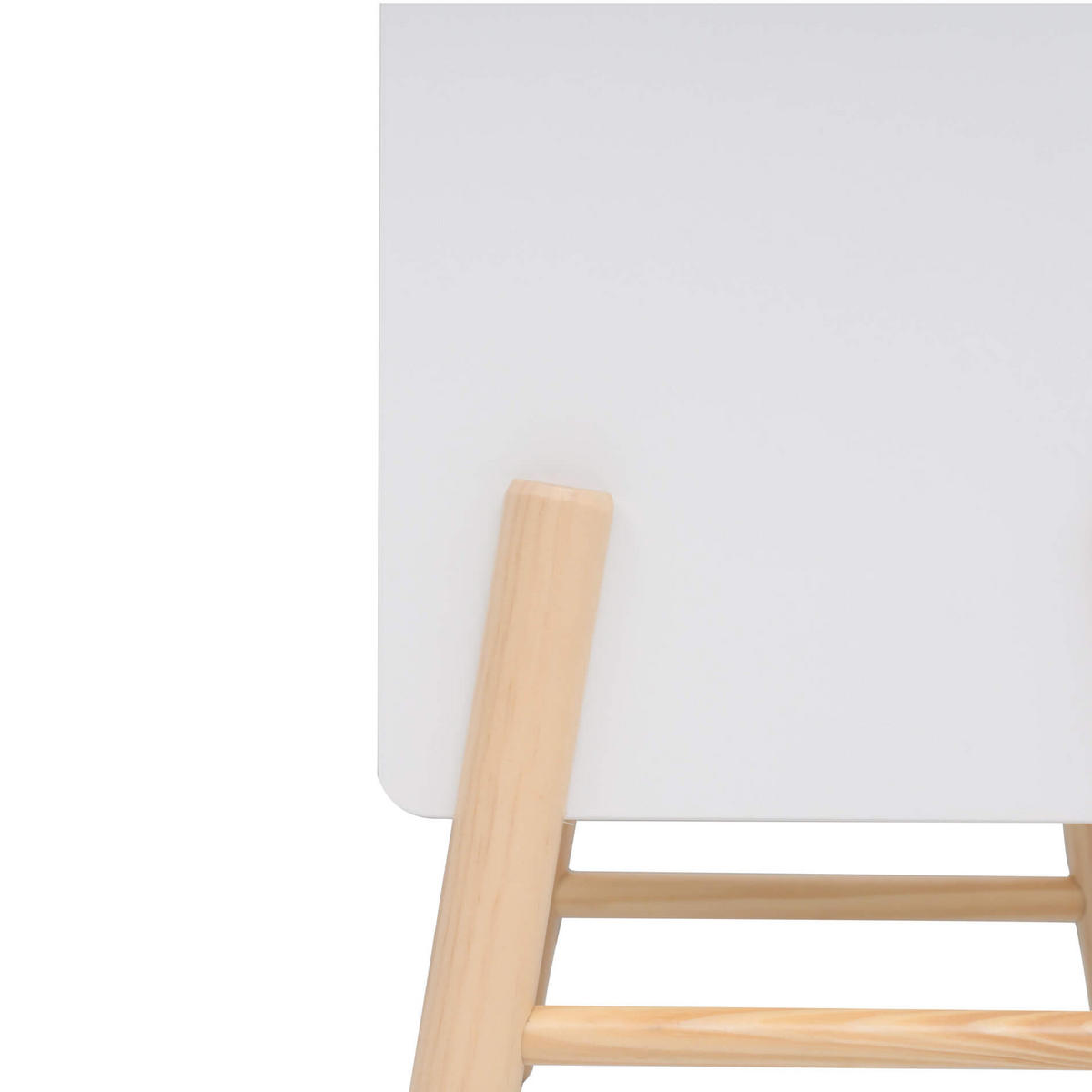 KINDERNACHTKÄSTCHEN Weiß 49/43/30 cm - Weiß, Holzwerkstoff (40/49/30cm) - Mobili Rebecca
