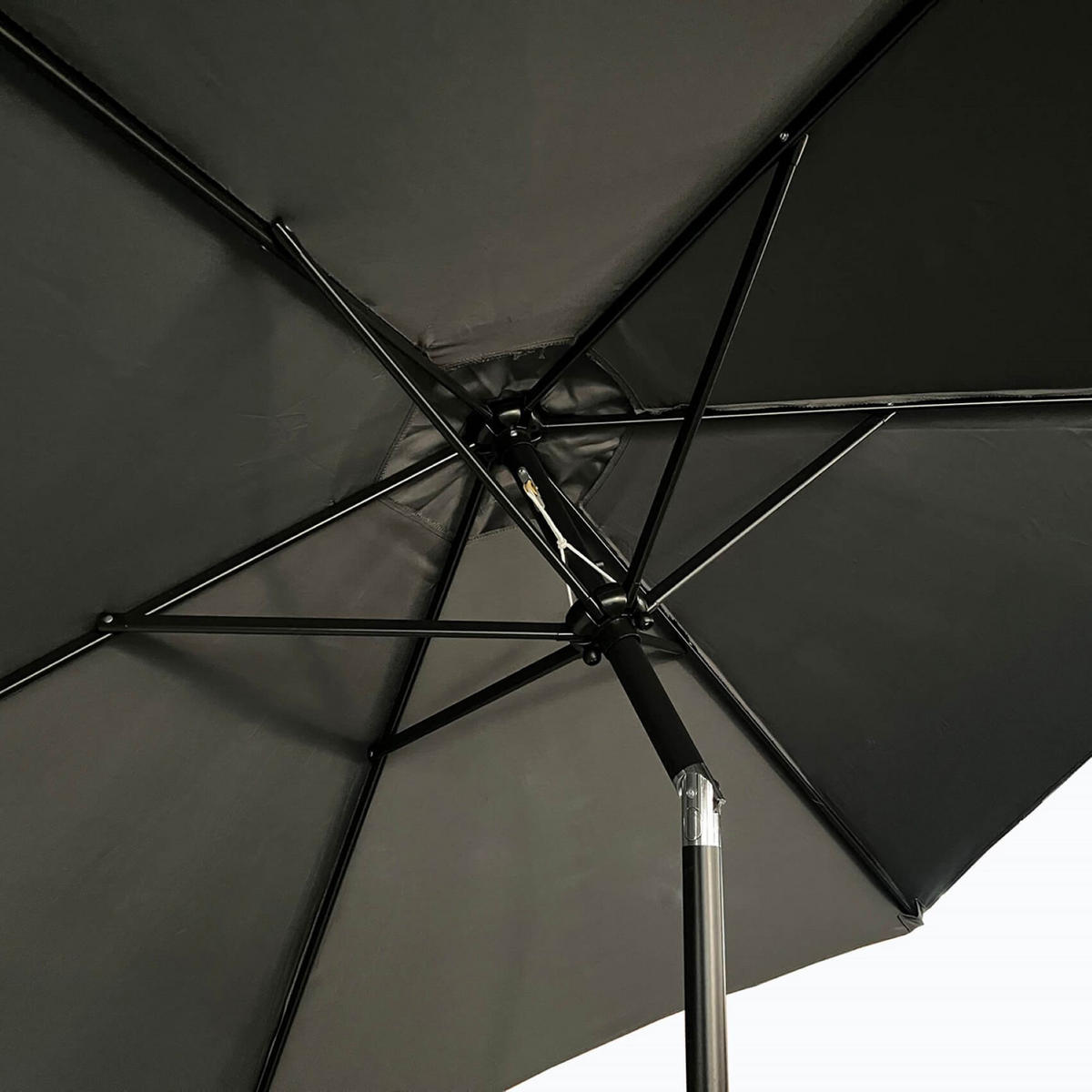 SONNENSCHRIM Grau 235/270 cm - Schwarz/Grau, Metall (270/270cm) - Akord