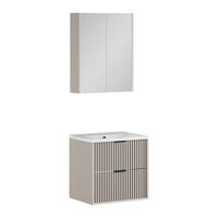 BADMÖBEL-SET Ruford Cashmere 3 Teile - Kaschmir, Holzwerkstoff (60/57/45cm) - Vicco