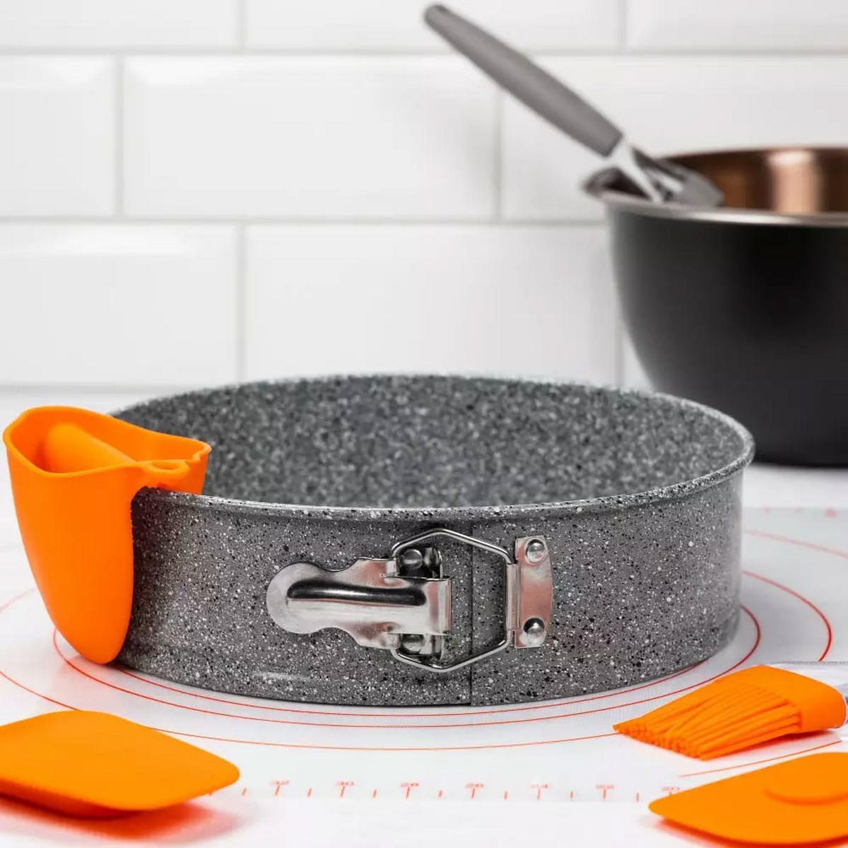 SPRINGFORM Graphit 22/22/6.8 cm KB7493 - Graphitfarben, Metall (22/6.8/22cm) - Klausberg 