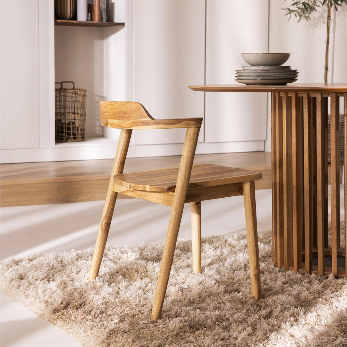 DESIGN-STUHL - Holz - 2er-Set - Birnbaumfarben, Holz (60/72/50cm) - Drawer