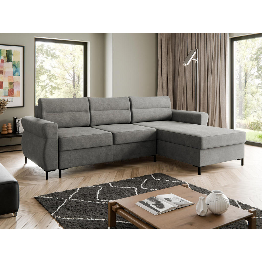Thumbnail - Mirjan24 Ecksofa, Grau, Textil, 5-Sitzer, L-Form,Rechteckig, 258x170 cm, Wohnzimmer, Sofas & Couches, Wohnlandschaften, ...
