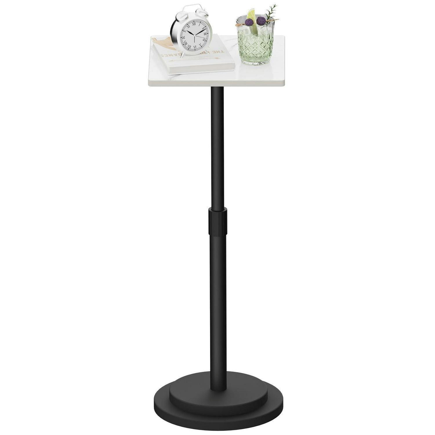 BEISTELLTISCH höhenverstellbar Metallgestell Weiß 45-78 cm - Weiß, Metall (26.5/26.5/75cm)