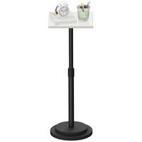 BEISTELLTISCH höhenverstellbar Metallgestell Weiß 45-78 cm - Weiß, Metall (26.5/26.5/75cm)