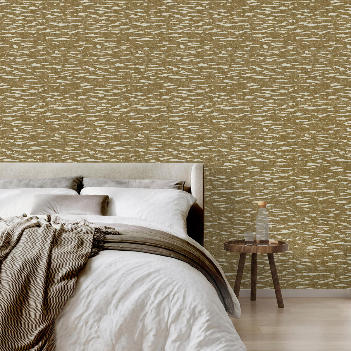 VLIESTAPETE - Stoff Millie 1000x52cm - Gelb, Papier/Kunststoff (52/1000cm) - Superfresco Easy