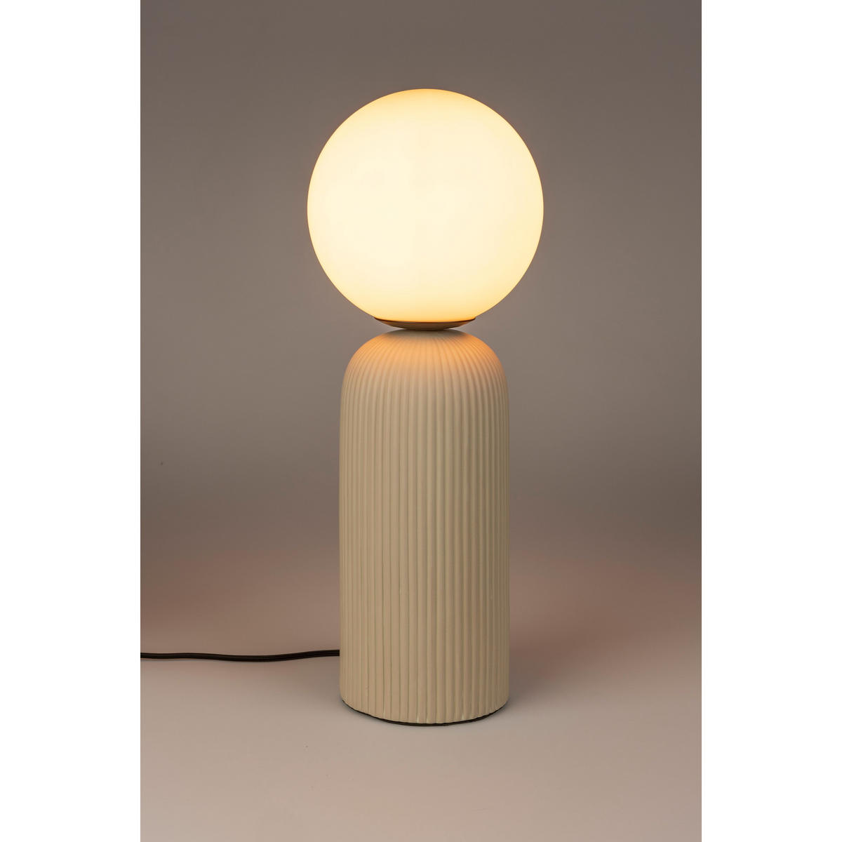 TISCHLAMPE Dash M Beige - Beige, Keramik (20/20/53cm) - Zuiver