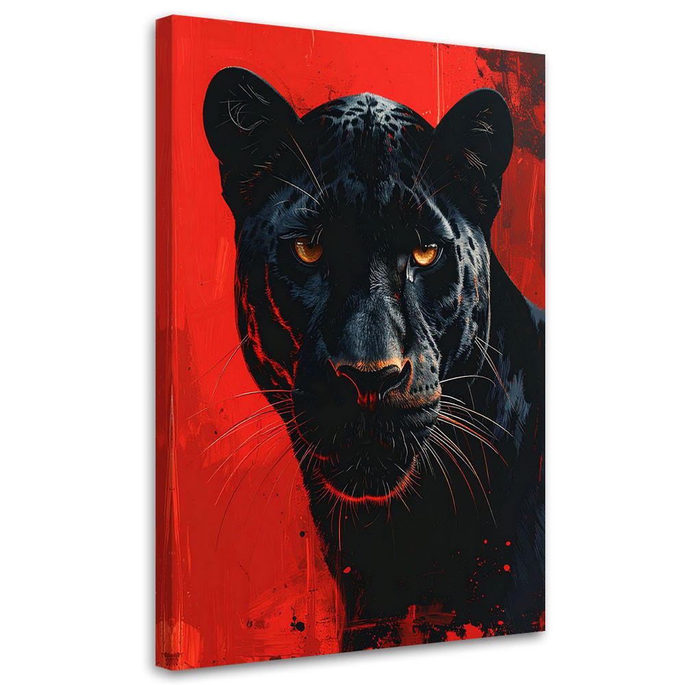 LEINWANDBILD Tiere 60x90cm - Rot, Textil (60/90cm) - Feeby