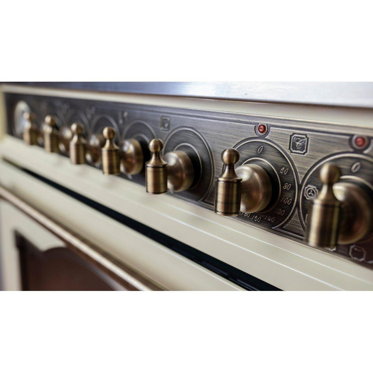 GAS-ELEKTRO-STANDHERD HGE 93555 ElfEm Elfenbein 90cm - Beige, Metall (90/90/60cm) - Kaiser Küchengeräte