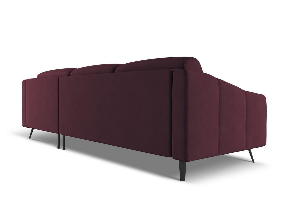 WOHNLANDSCHAFT Samt Stoff Grün - Dunkelgrün/Schwarz, Kunststoff/Textil (340/82/149cm) - Makamii