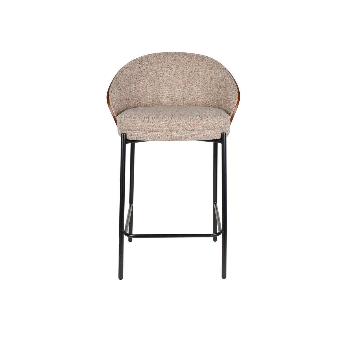 BARHOCKER Rodin Rückenlehne 65 cm Beige - 2 er Set - Beige, Kunststoff (53/87/50cm) - Dutchbone