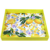 TABLETT Lucky Lemon gelb Zitronenmotiv - Gelb, Kunststoff (4.5cm) - FURNARO