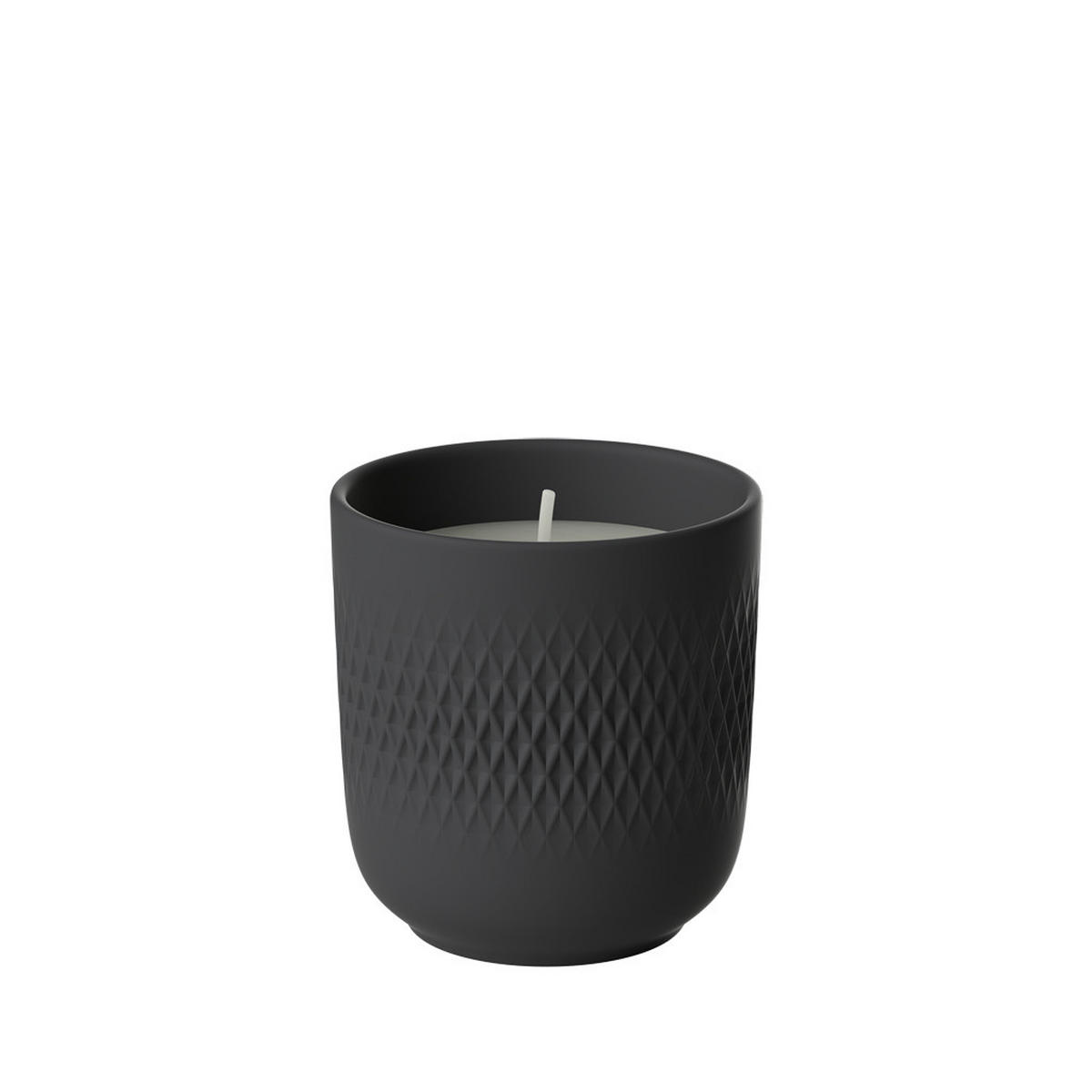 DUFTKERZE CARRÉ PASSION Manufacture Collier Noir schwarz ø 8,5 x 9 cm - Schwarz, Keramik (9cm) - Villeroy & Boch