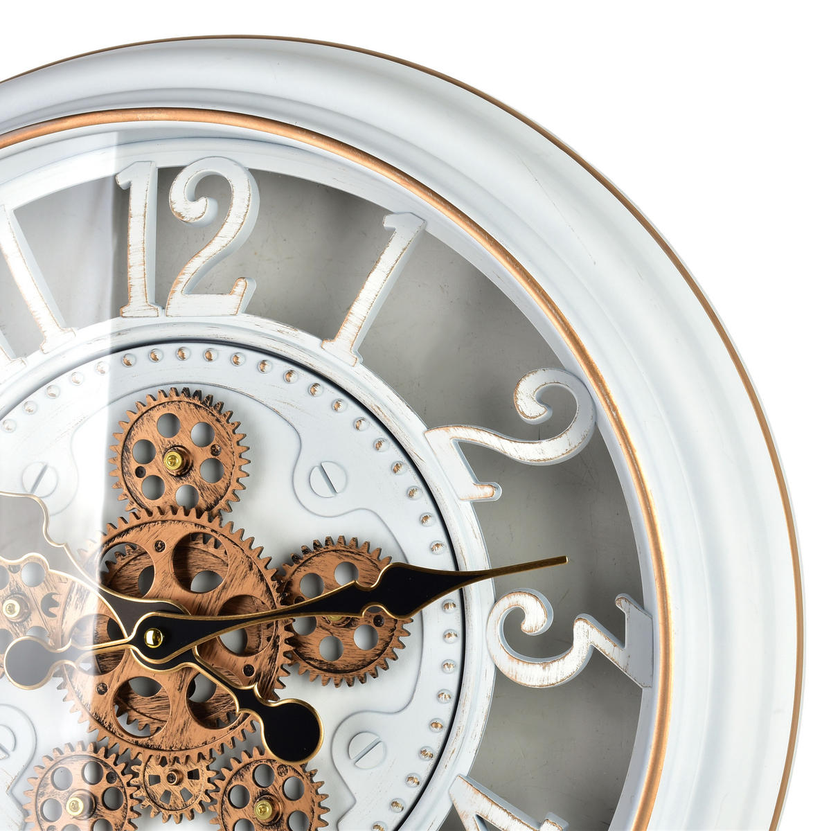 WANDUHR Ramsey Weiß 45/7/45 cm Kunstoff - Weiß, Kunststoff (45/45/7cm) - Mondex