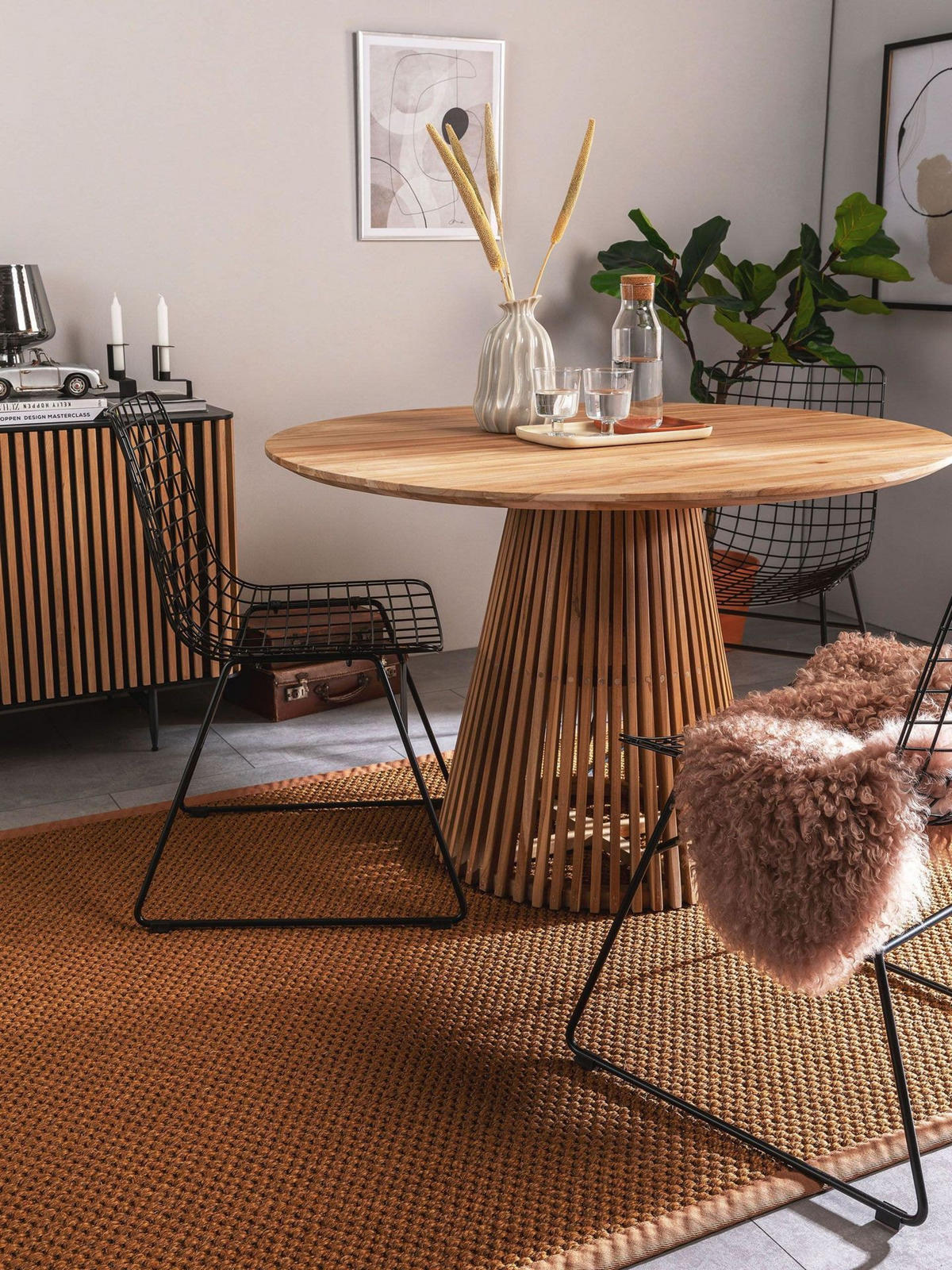 SISALTEPPICH Greta Hellbraun 240x340 cm - Hellbraun, Textil (240/1cm) - KUNSTLOFT