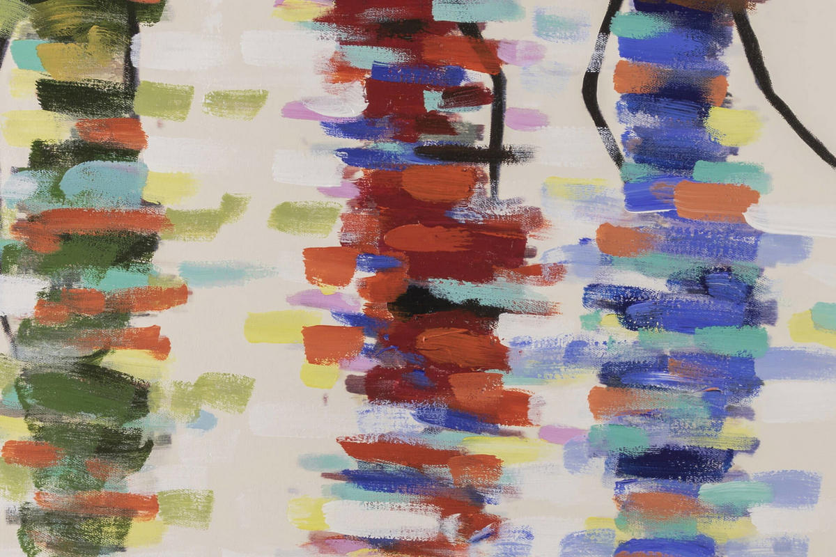 ACRYLBILD HANDGEMALT 60/60 cm - Beige, Holz/Textil (60/60cm) - KUNSTLOFT