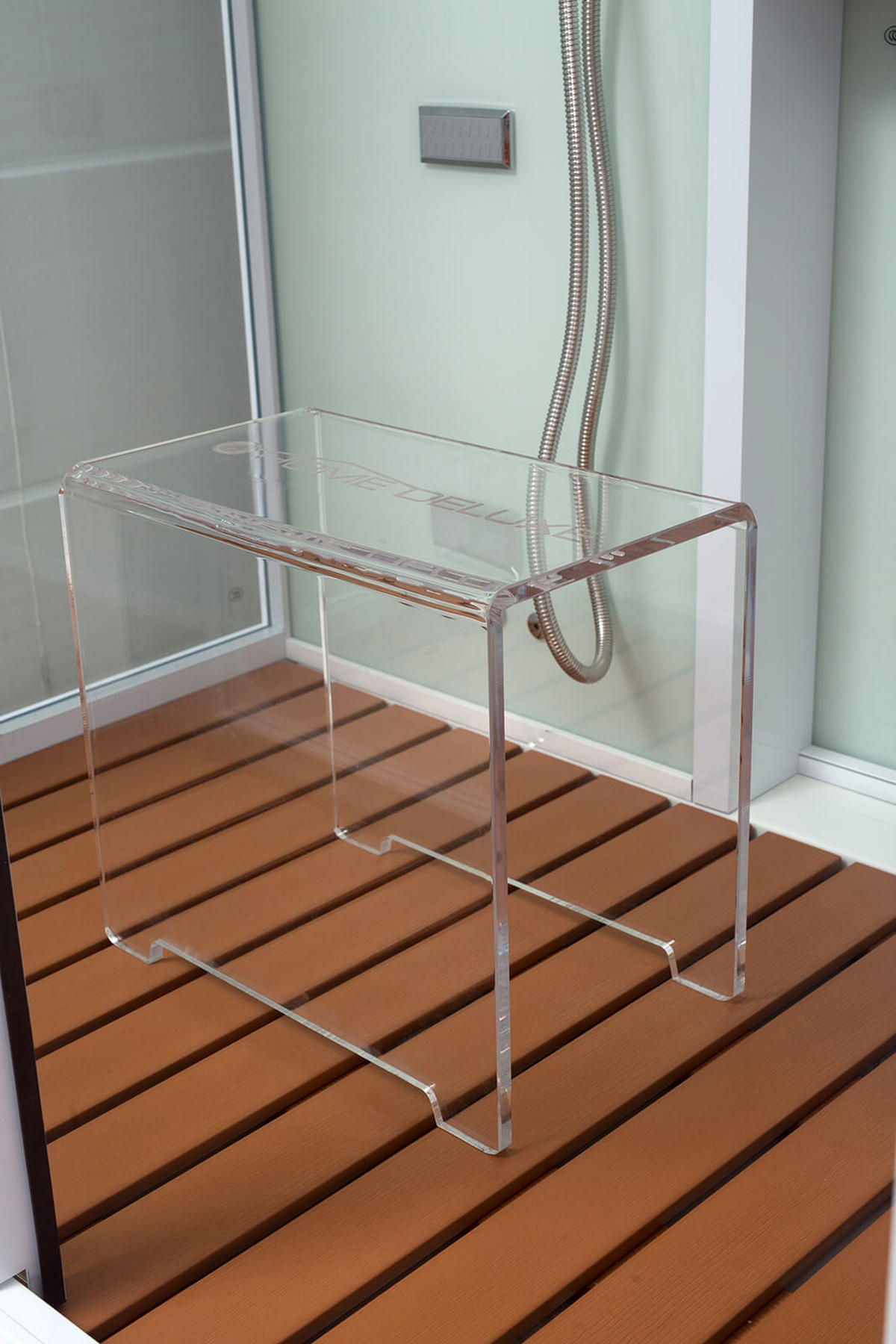 DAMPFDUSCHE LUXORY XL - Weiß - Weiß, Glas (90cm) - Home Deluxe