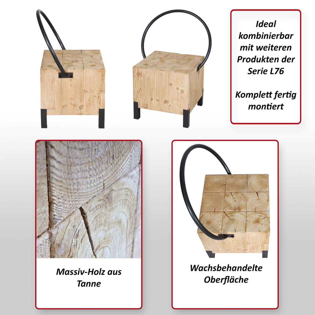 ESSZIMMERSTUHL Braun, Schwarz 4er-Set - Schwarz/Braun, Holz (60/84/50cm) - MCW