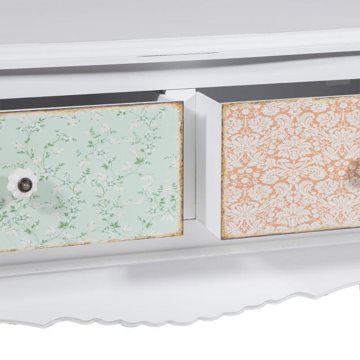 TV-LOWBOARD aus Holz, weiß, 92x52x41cm - Multicolor, Holzwerkstoff (92/41/52cm) - Wanderlust