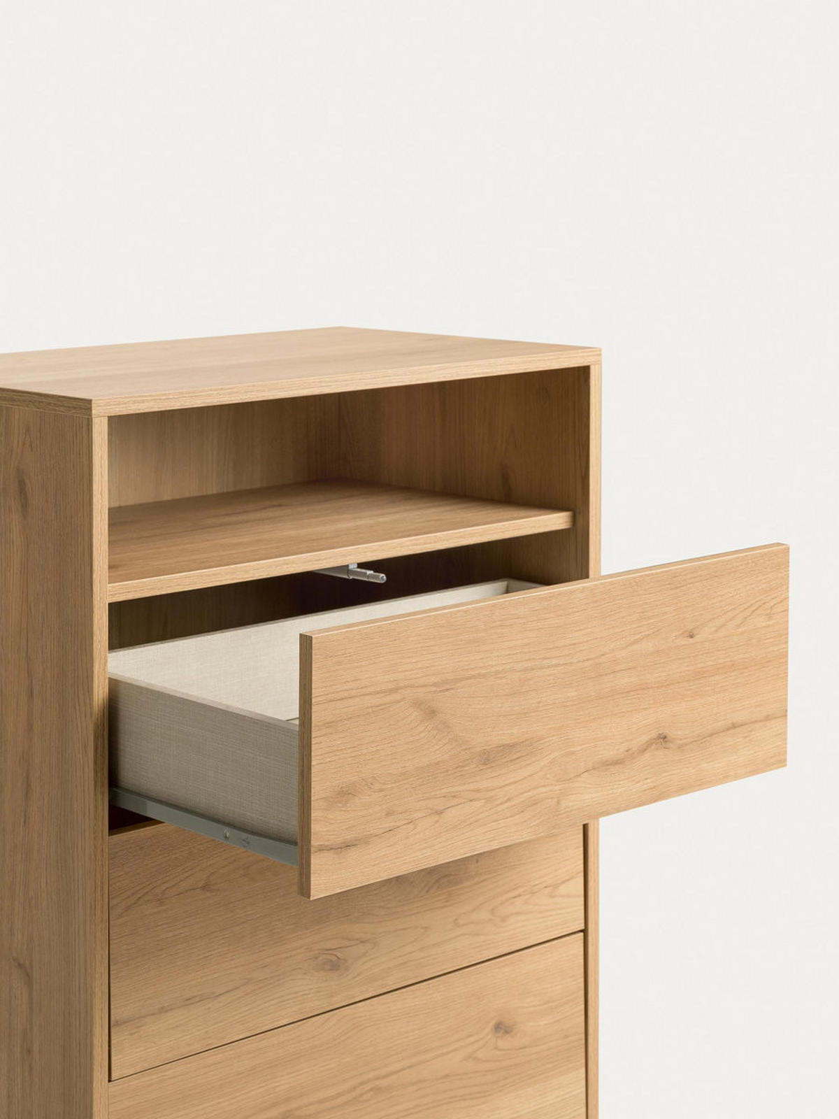 KOMMODE Hegas Natur 63.5 cm x 105.3 cm - Braun, Holzwerkstoff (63/105/40cm) - Kenay Home