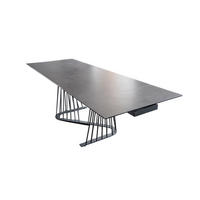 AUSZIEHTISCH ELOISE Schwarz Glas - Schwarz, Glas/Metall (200/100/76cm) - KAWOLA