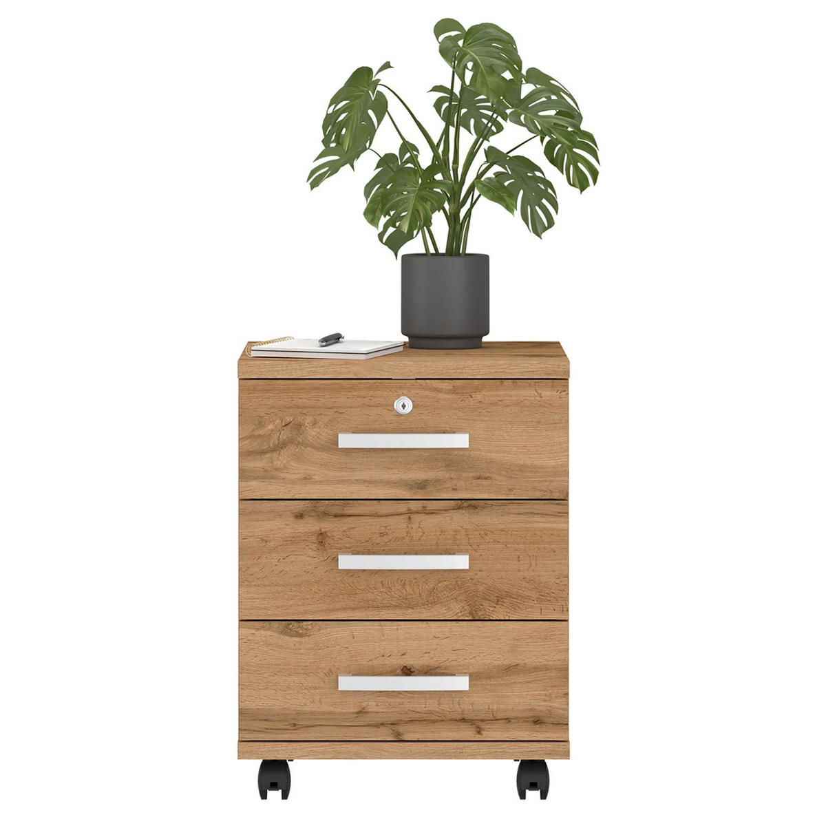 ROLLCONTAINER VANCOUVER - Wildeiche, Holzwerkstoff (44/58/45cm) - CARO-Möbel