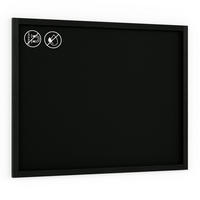 KREIDETAFEL mit Schwarz Holzrahmen 120x90cm - Schwarz, Holz (120/90/2cm) - ALLboards