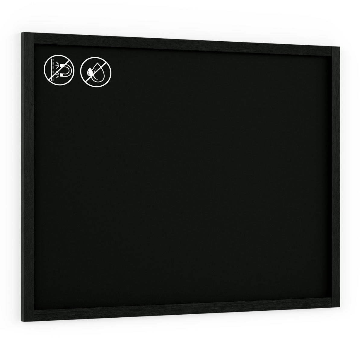 KREIDETAFEL mit Schwarz Holzrahmen 120x90cm - Schwarz, Holz (120/90/2cm) - ALLboards